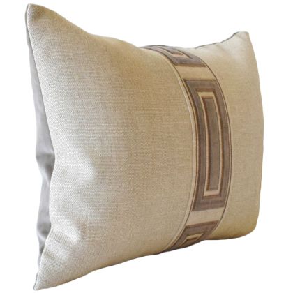 Linen Tape Decorative pillow