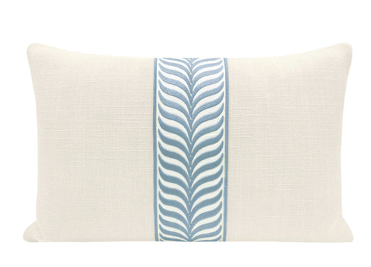 Little Lumbar Trellis Trim Powder Blue