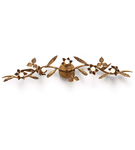 Southern Living Trillium 5 Light 7 inch Brass Sconce Wall Light
