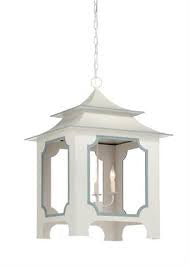 Tole Pagoda Lantern - Gray
