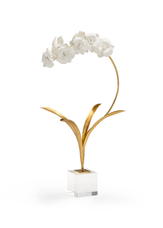 Small Orchid on Stand Sculpture