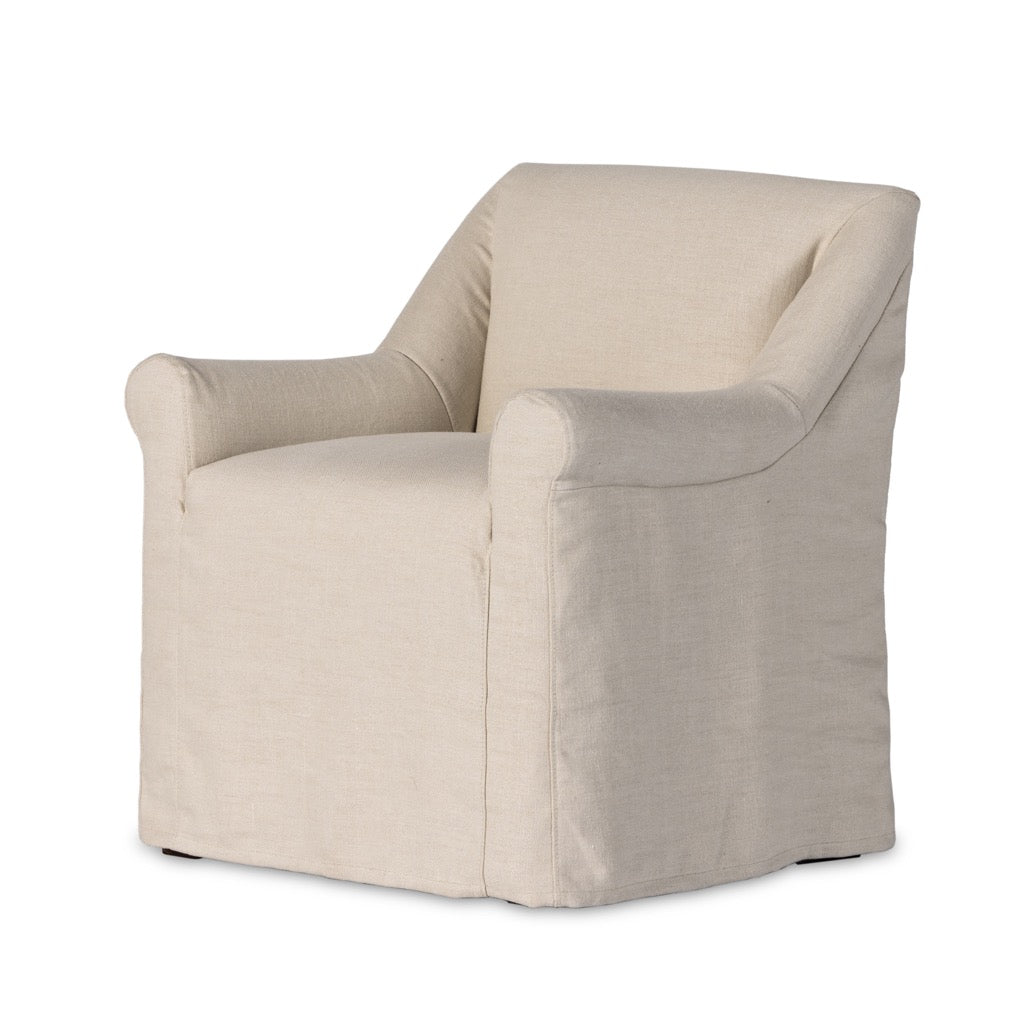 Bridges Slipcover Dining Arm Chair