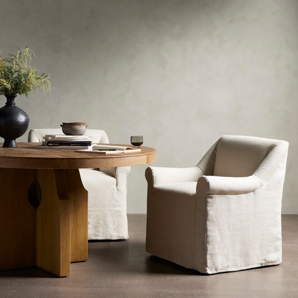 Bridges Slipcover Dining Arm Chair