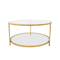 Gold Round Coffee Table