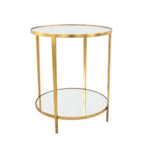 Gold Round Side Table