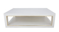 White and gold coffee table