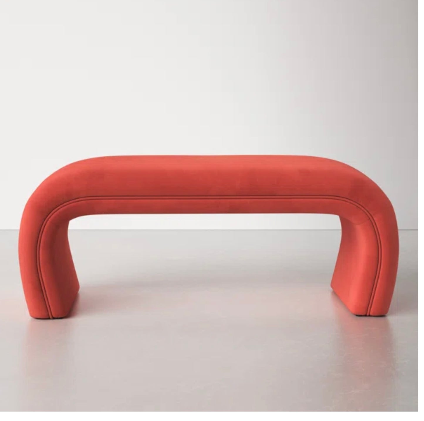 Velvet Upholstered Bench