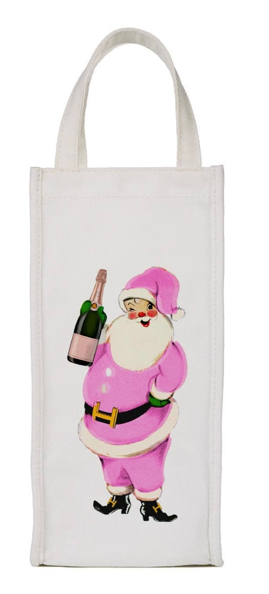 Champagne Santa Wine Bag