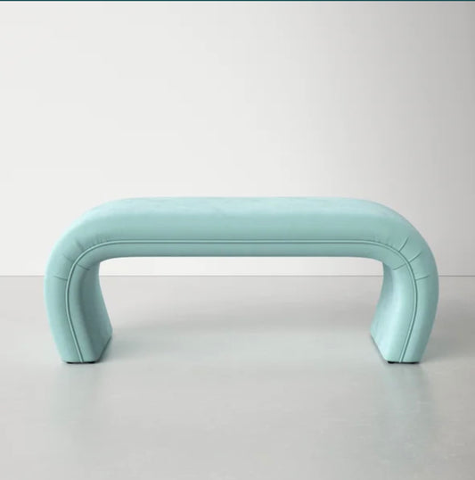 Velvet Upholstered Bench
