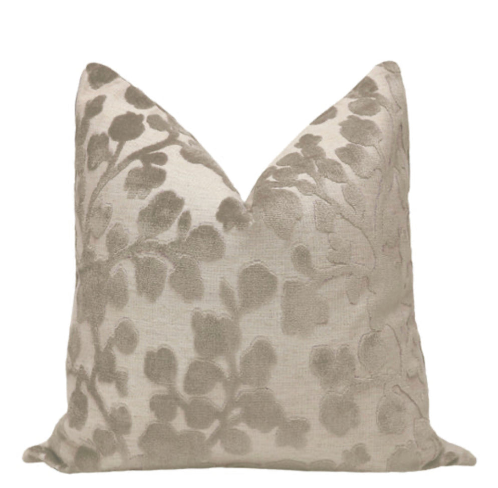Blossom Cut Velvet Pillow