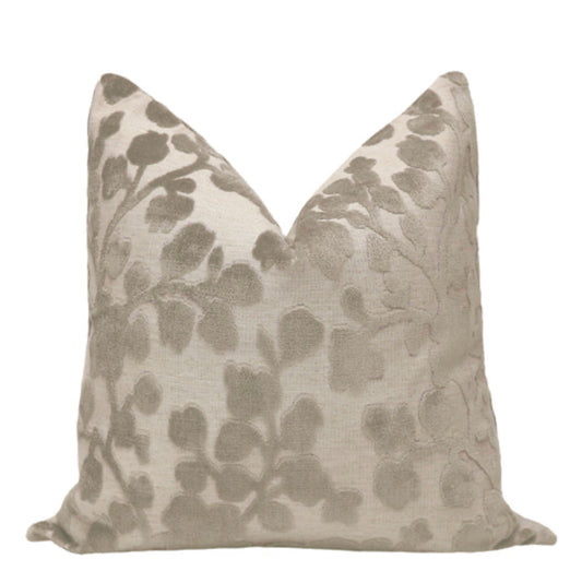 Blossom Cut Velvet Pillow