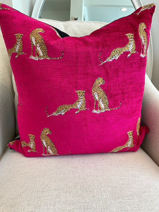 Iris Fushia Pillow