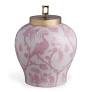 Balinese Peacock Pink Porcelain Jar