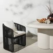 Minka Outdoor Dining Chair - Ivory
