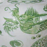 Legend of Asia Mint Green Dragon Open Top Jar