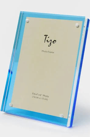 Blue Lucite Frame