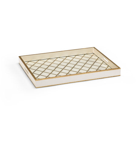 Hand Decorated/Gold Accents Tray