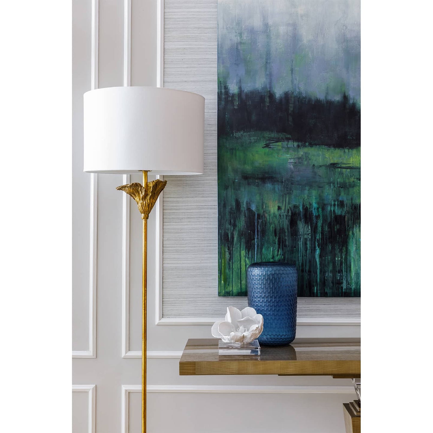 Magnolia White Leaf Objet