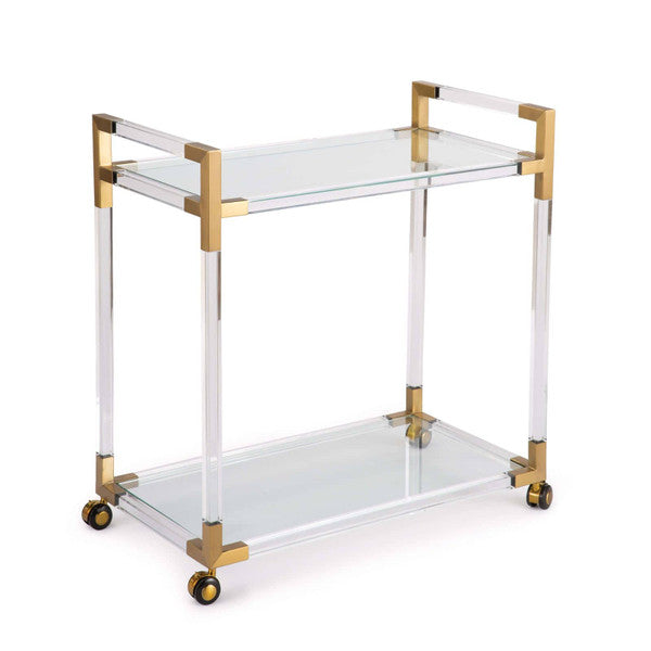 Americano Bar Cart (Natural Brass)