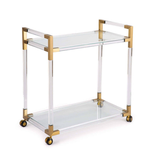Americano Bar Cart (Natural Brass)