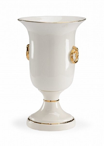Ring Vase - Off White/Gold